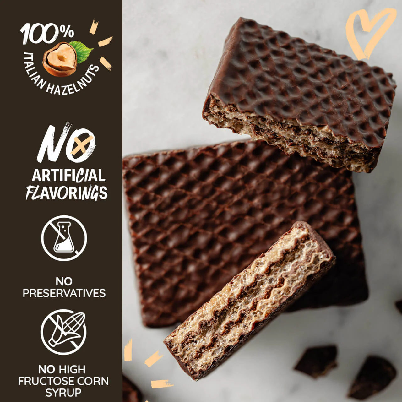 Chocolaterie Dark Chocolate, Chocolate Covered Wafer Squares, 12-ct. Bag - Image 3