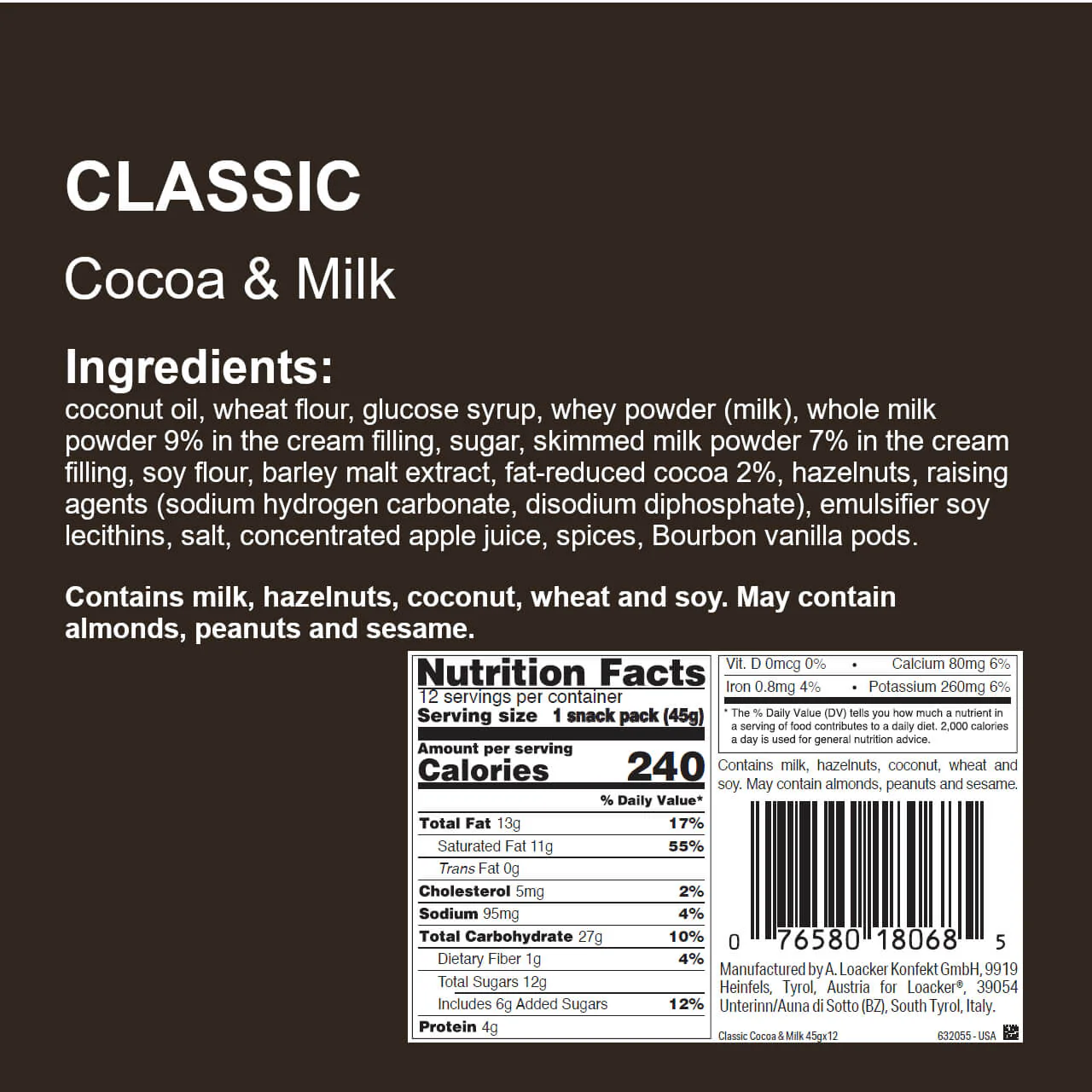 Classic Cocoa & Milk Wafers,  Box of 12 (Wholesale) - Image 4