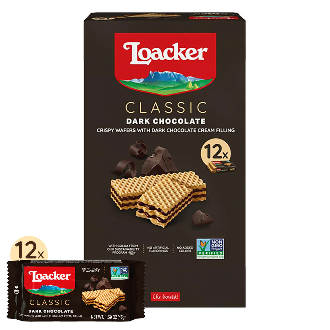 Classic Dark Chocolate Wafers,  Box of 12 (Wholesale) - Image 4