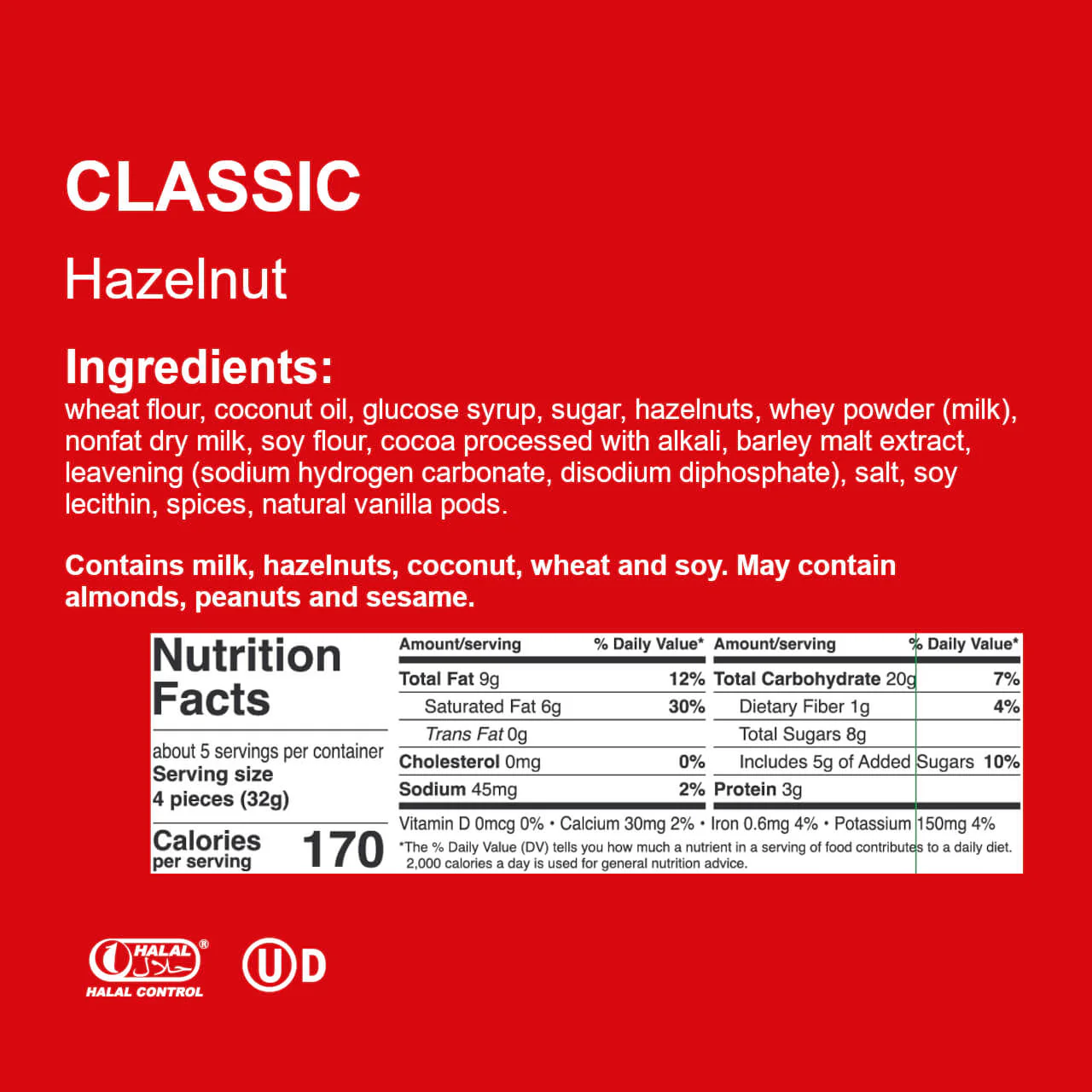 Classic Hazelnut, Creme-Filled Wafer Cookies, 6.17 oz. Bag - Image 4