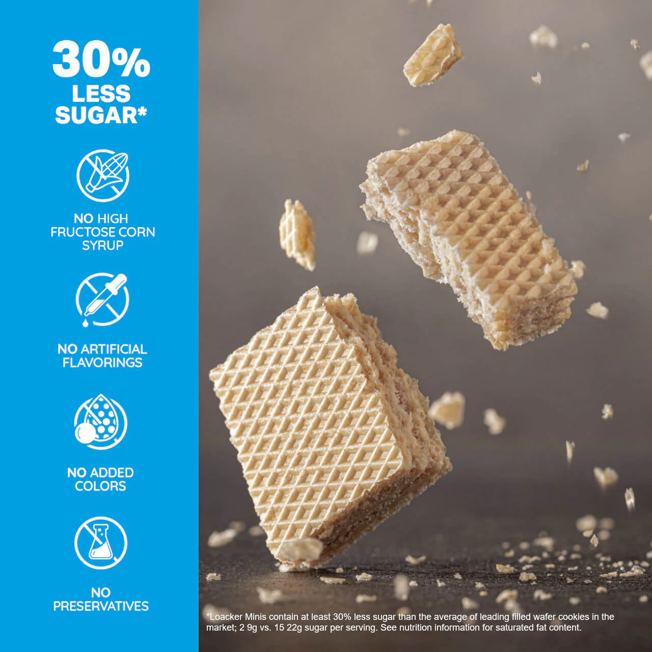 Minis Wafer Cookies, Premium Cream Vanilla, 200 Individually Wrapped Snack Packs (Wholesale) - Image 4