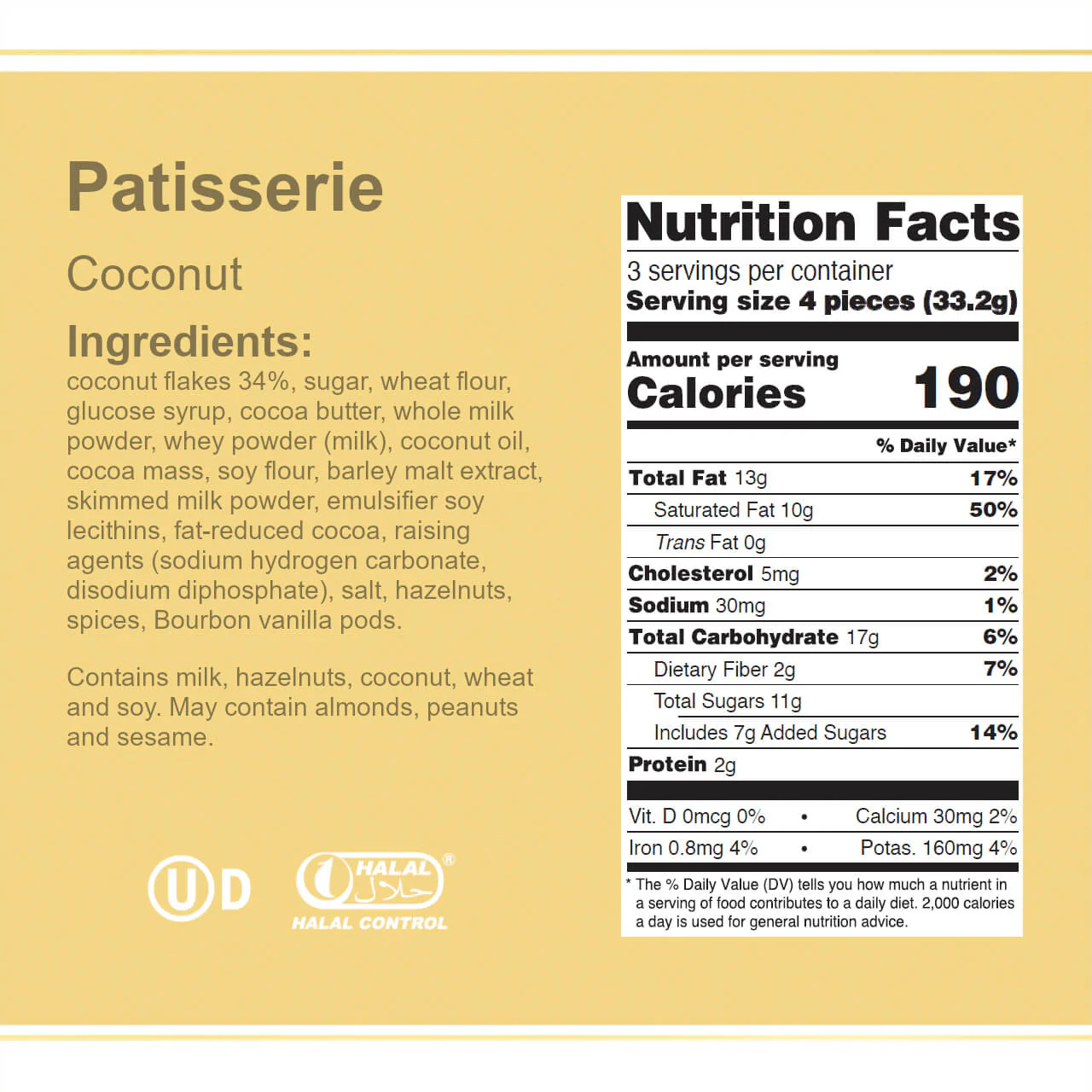 Patisserie Coconut, Individually Wrapped Specialties, 3.51 oz. Box - Image 3