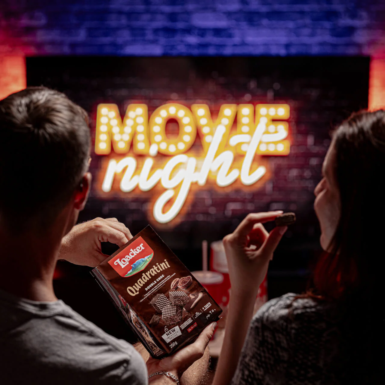 Quadratini Double Chocolate, Creme-Filled Wafer Cookies, 8.82 oz. Bag - Image 6