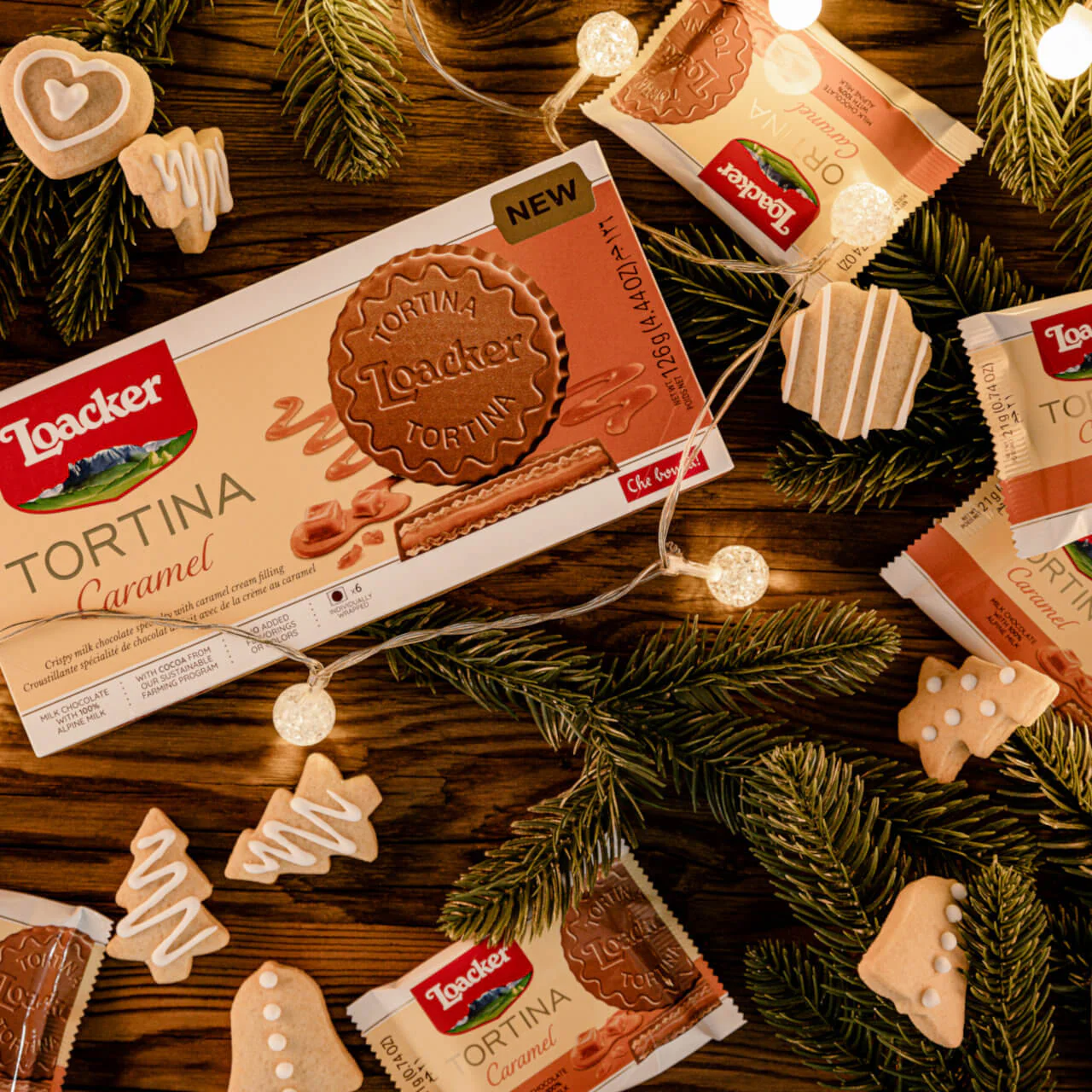 Tortina Caramel, Chocolate Coated Wafer Specialty, 4.44 oz. Box - Image 4